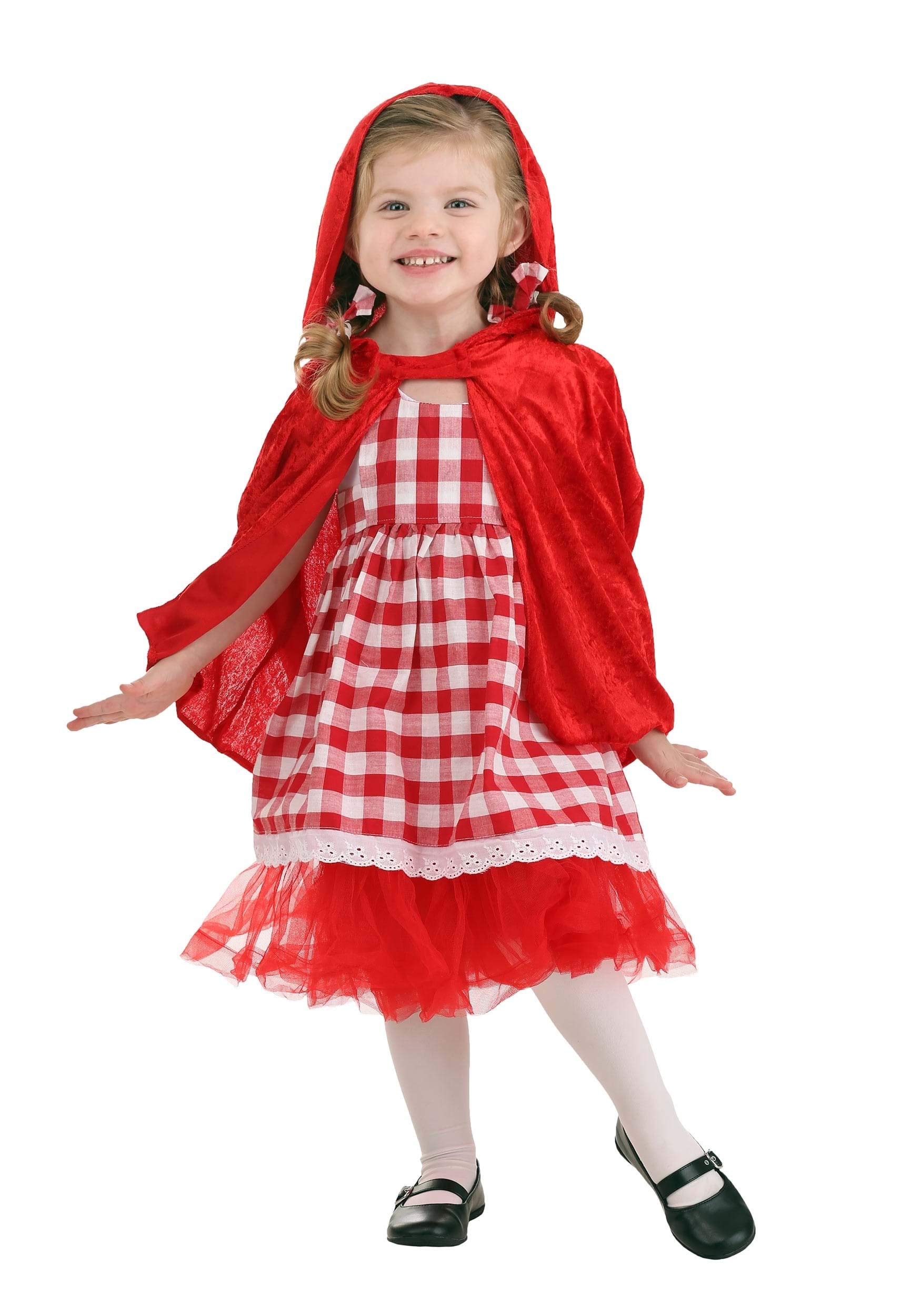 Red Riding Hood Tutu Costume for Toddlers - Fairy Tale Dress Up, Halloween Costume & Birthday Party Outfit