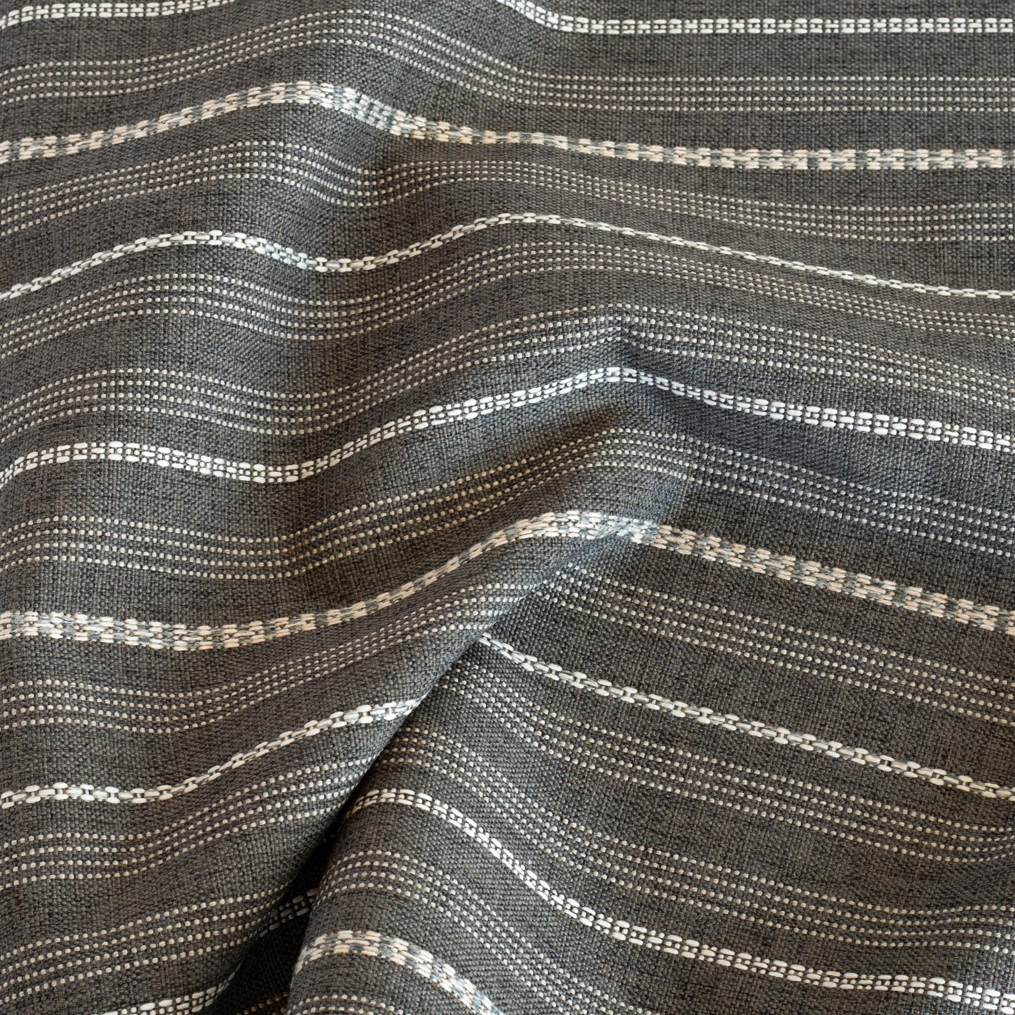 Anya Stripe Carbon 36 Remnant Fabric - Premium Upholstery Material for DIY Projects, Home Decor & Crafting