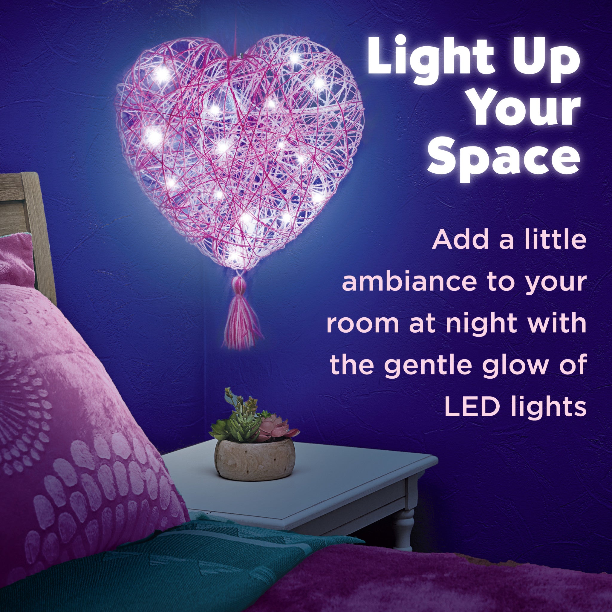 String Art Heart Light - DIY Wall Decor with LED Lights | Romantic Home Decoration for Bedroom, Living Room, Wedding & Anniversary Gifts