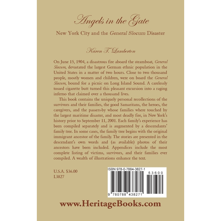Angels in the Gate: The Tragic Story of New York City's General Slocum Disaster - Historical Book for American History Enthusiasts & Disaster Studies