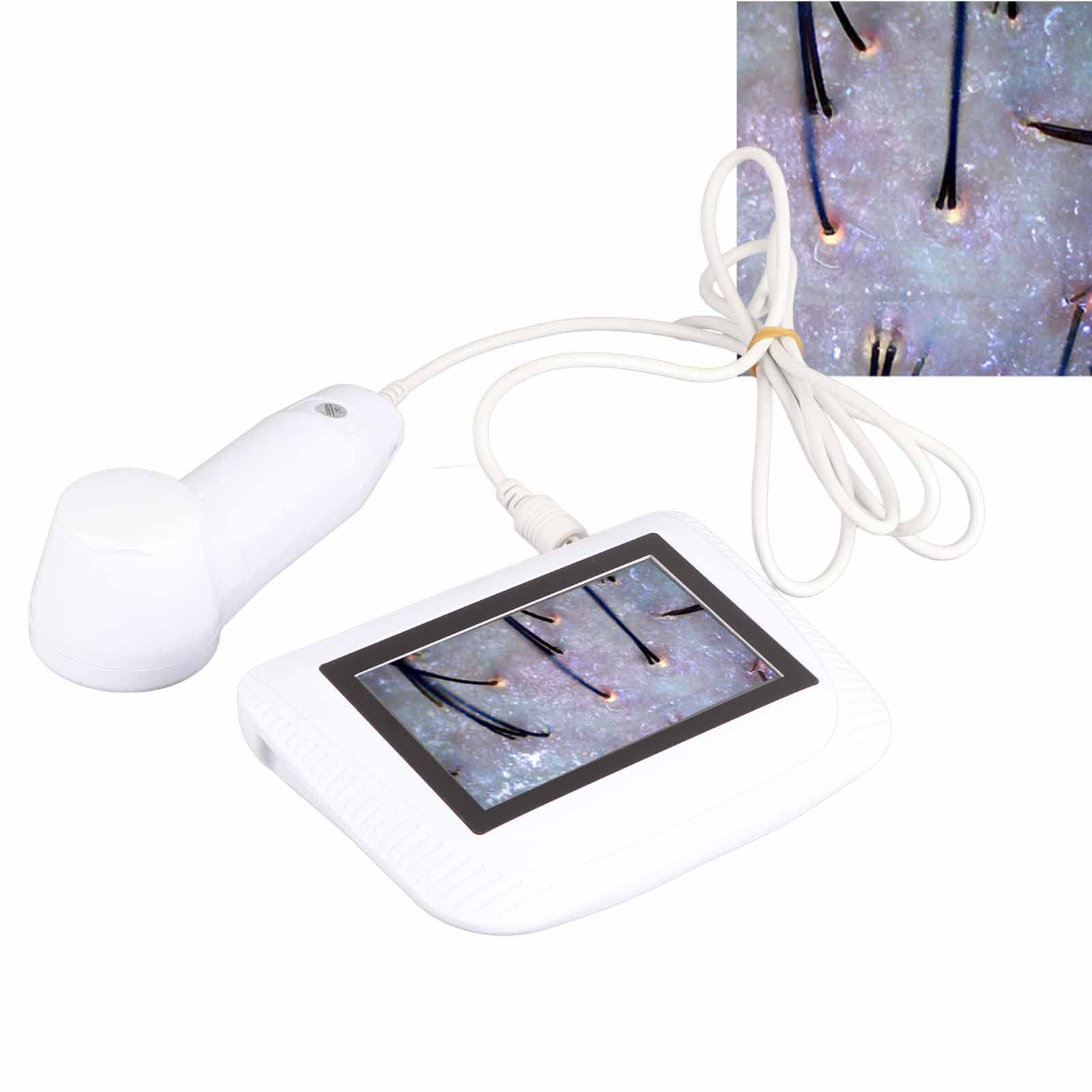 5 Inch LCD Digital Skin & Hair Analyzer Machine - HD Skin Pigment Tester & Hair Follicle Detector with Skin Diagnosis | Perfect for Dermatologists, Salons & Home Skin Care (US)