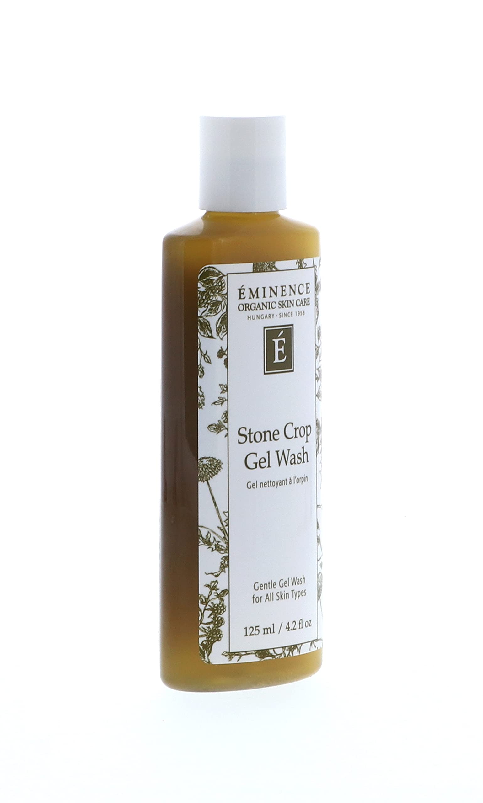 Eminence Organics Stone Crop Gel Wash 4 Oz / 125ml - Hydrating Facial Cleanser for Dry & Sensitive Skin - Perfect for Morning & Night Skincare Routine