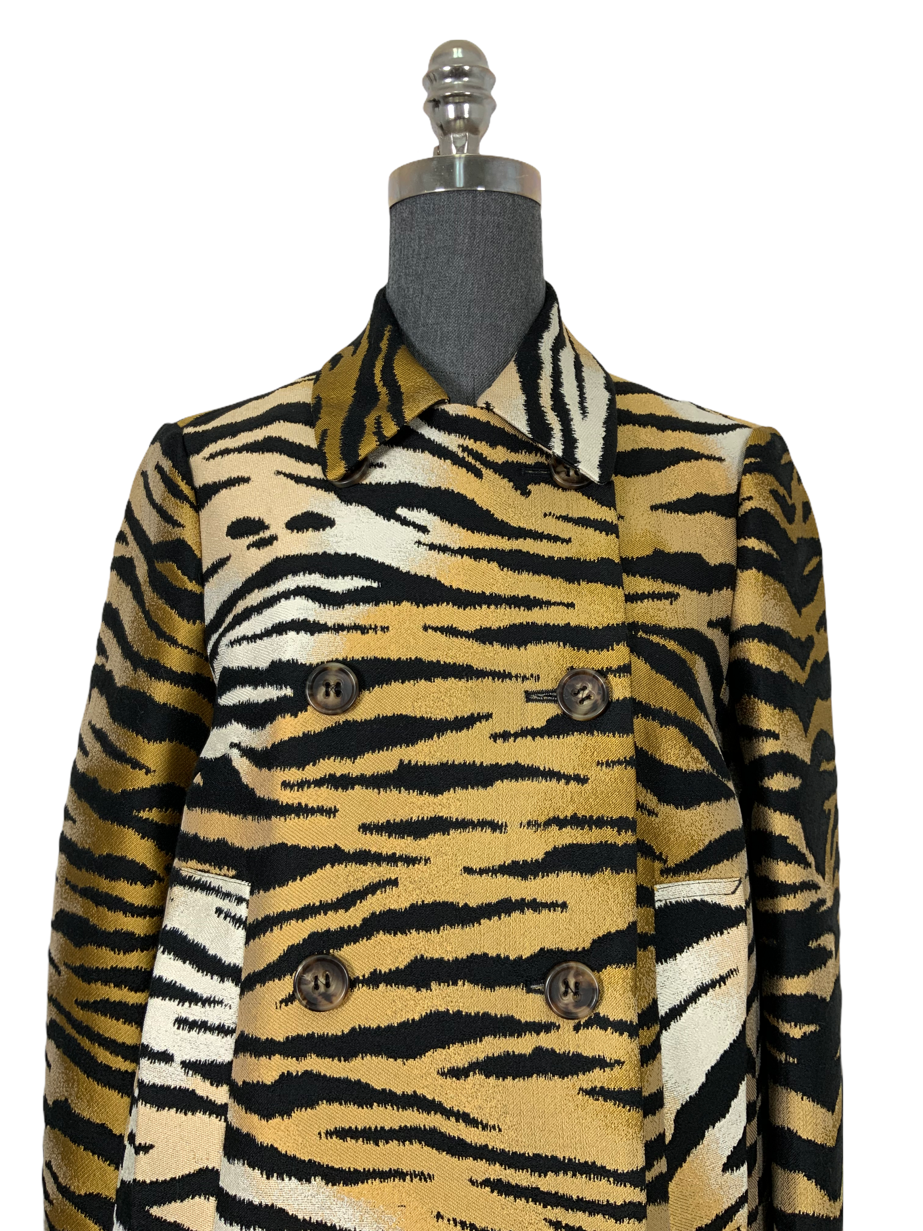 Red Valentino Tiger Print Swing Jacket - Women's Medium Size | Stylish Casual Outerwear for Date Night & Evening Events