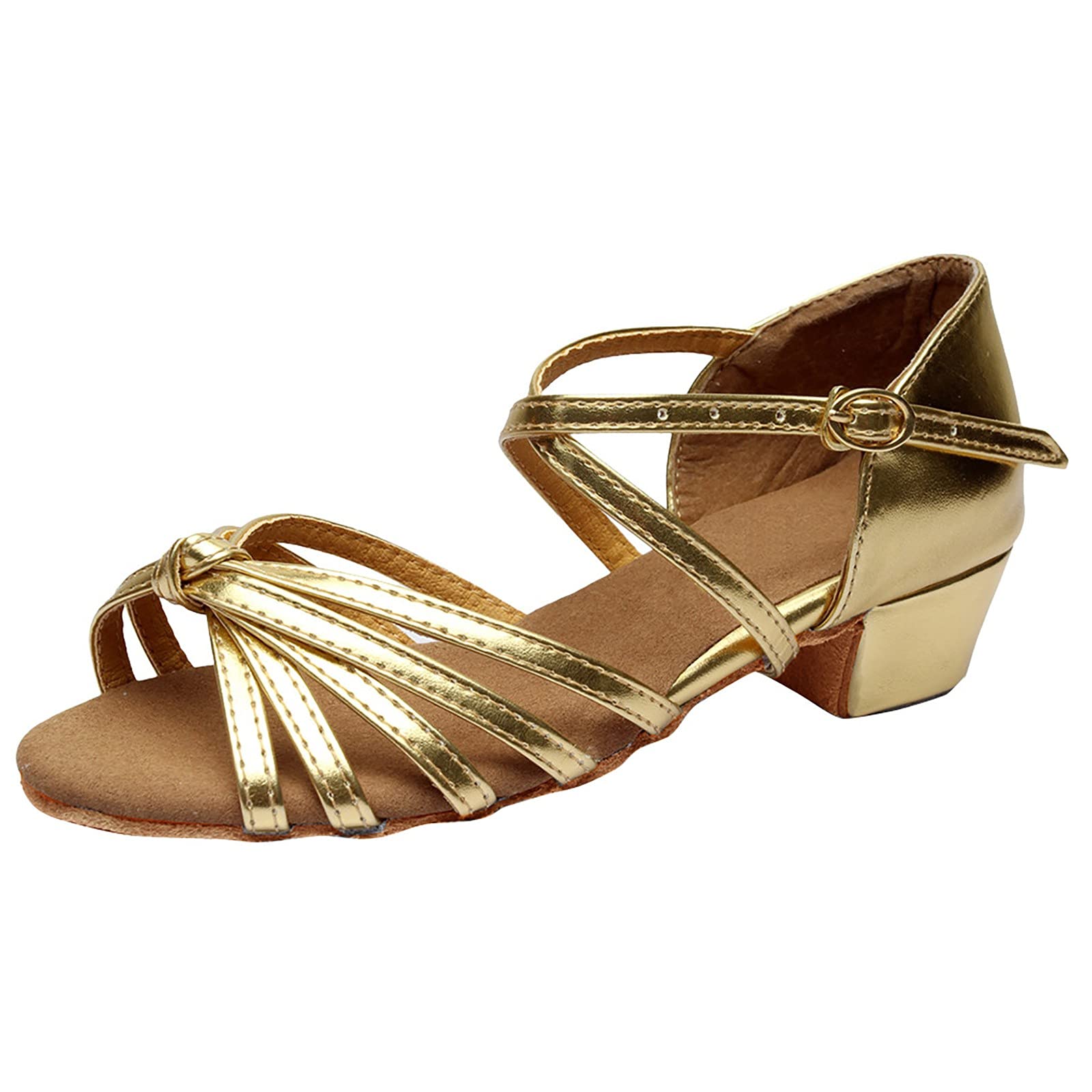 Latin Dance Shoes for Women - Gladiator Sandals with Sequins for Ballroom, Tango, Salsa | Summer Party Dress Shoes for Girls | Perfect for Dance Competitions, Weddings & Night Out