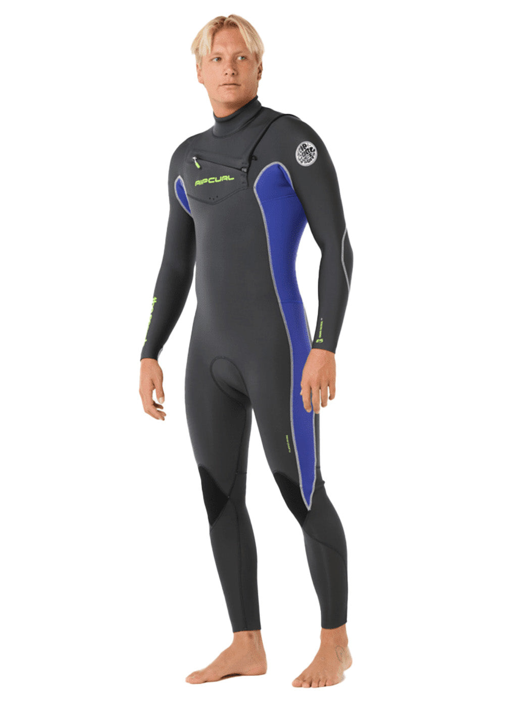 Rip Curl Men's Dawn Patrol 3/2mm CZ GBS Steamer Wetsuit - Premium Neoprene Surfing Suit for Cold Water | Perfect for Surfing, Diving & Water Sports