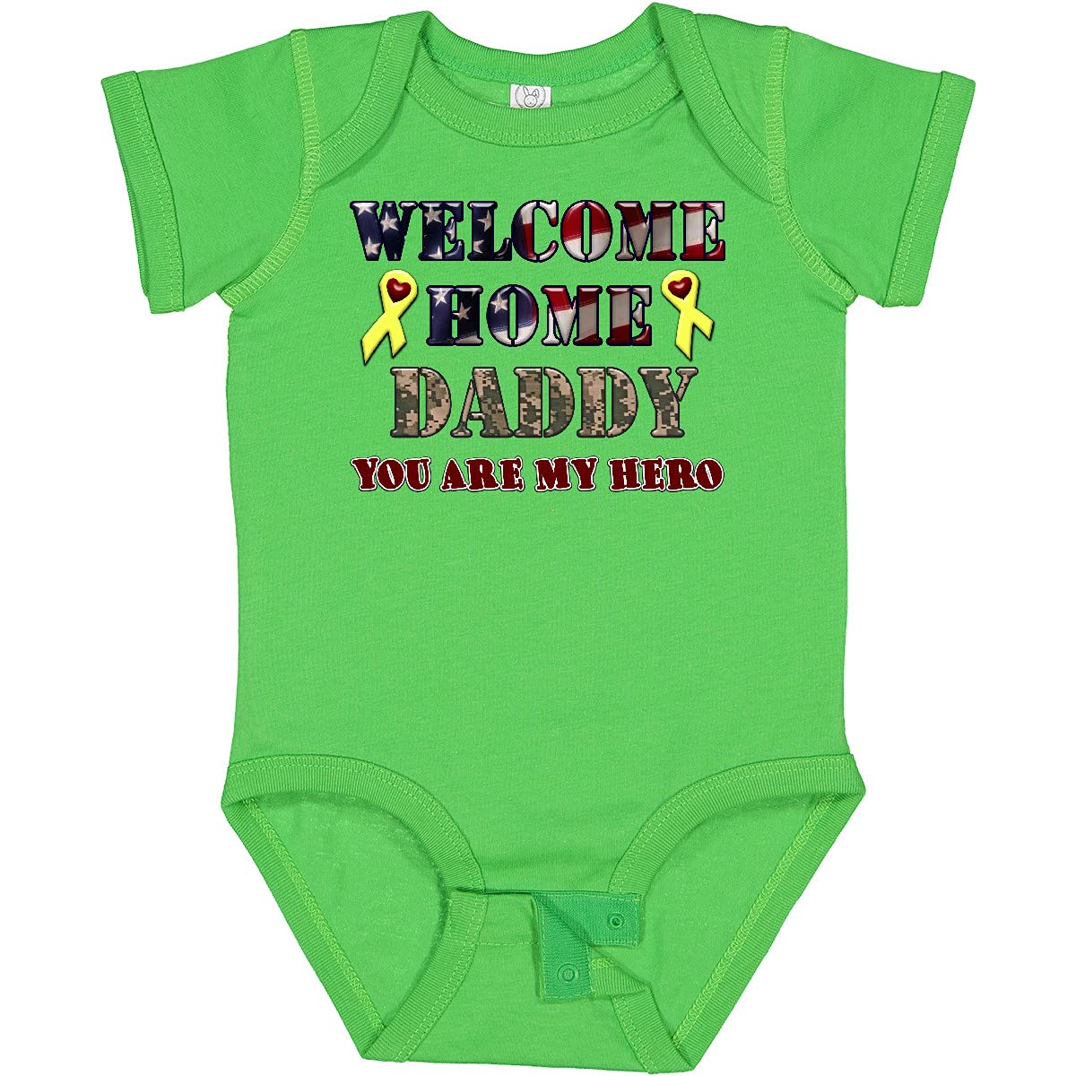 Inktastic Welcome Home Daddy Baby Bodysuit - Cute Infant Onesie for New Dads - Perfect for Homecoming, Father's Day & Family Photos