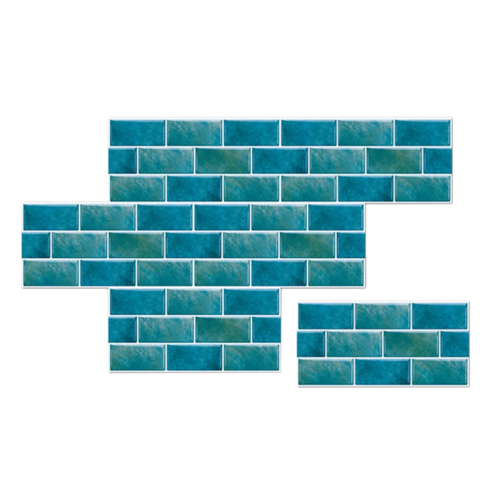 Self-Adhesive Wall Tile Stickers 6Pcs - Oil-Proof Kitchen & Bathroom Decor for Home