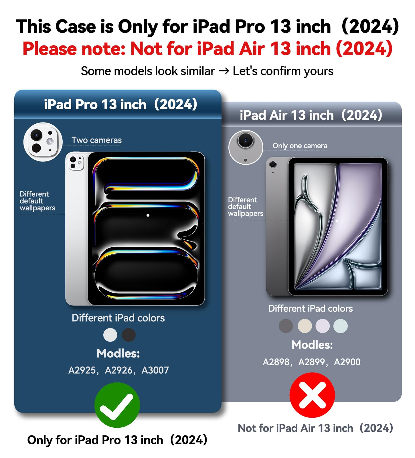2024 iPad Pro 13-inch M4 Magic Keyboard Compatible Case with Apple Pencil Holder - Slim Durable Leather Folio Cover for Smart Keyboard (Keyboard Not Included) | Perfect for Work, Travel & Home Office Use