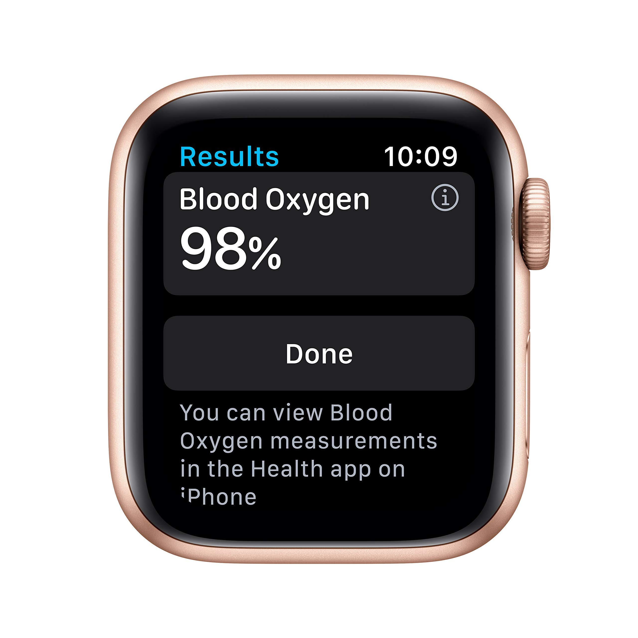 Apple Watch Series 6 (GPS, 40mm) - Gold Aluminum Case with Pink Sand Sport Band (Renewed) | Smartwatch for Fitness Tracking, Heart Rate Monitor, Sleep Tracking & iOS Compatibility | Perfect for Workouts, Running & Daily Activity Tracking