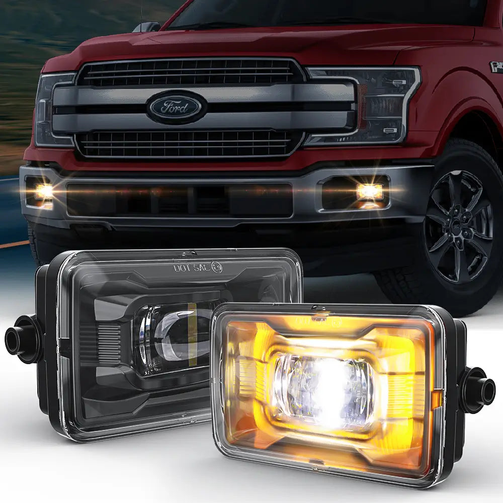 LED Fog Light Kit Replacement for 2015-2020 Ford F-150 & 2017-2022 Super Duty - Durable Off-Road Lighting for Night Driving & Foggy Conditions