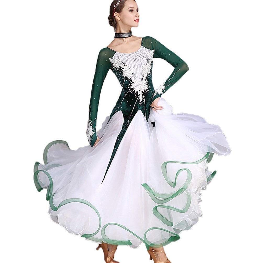 ZJX Handmade Modern Dance Skirt - Flowy Big Swing Skirt Dress for Ballet, Jazz, Salsa & Performance Costume | Perfect for Dance Classes, Performances & Theatrical Shows