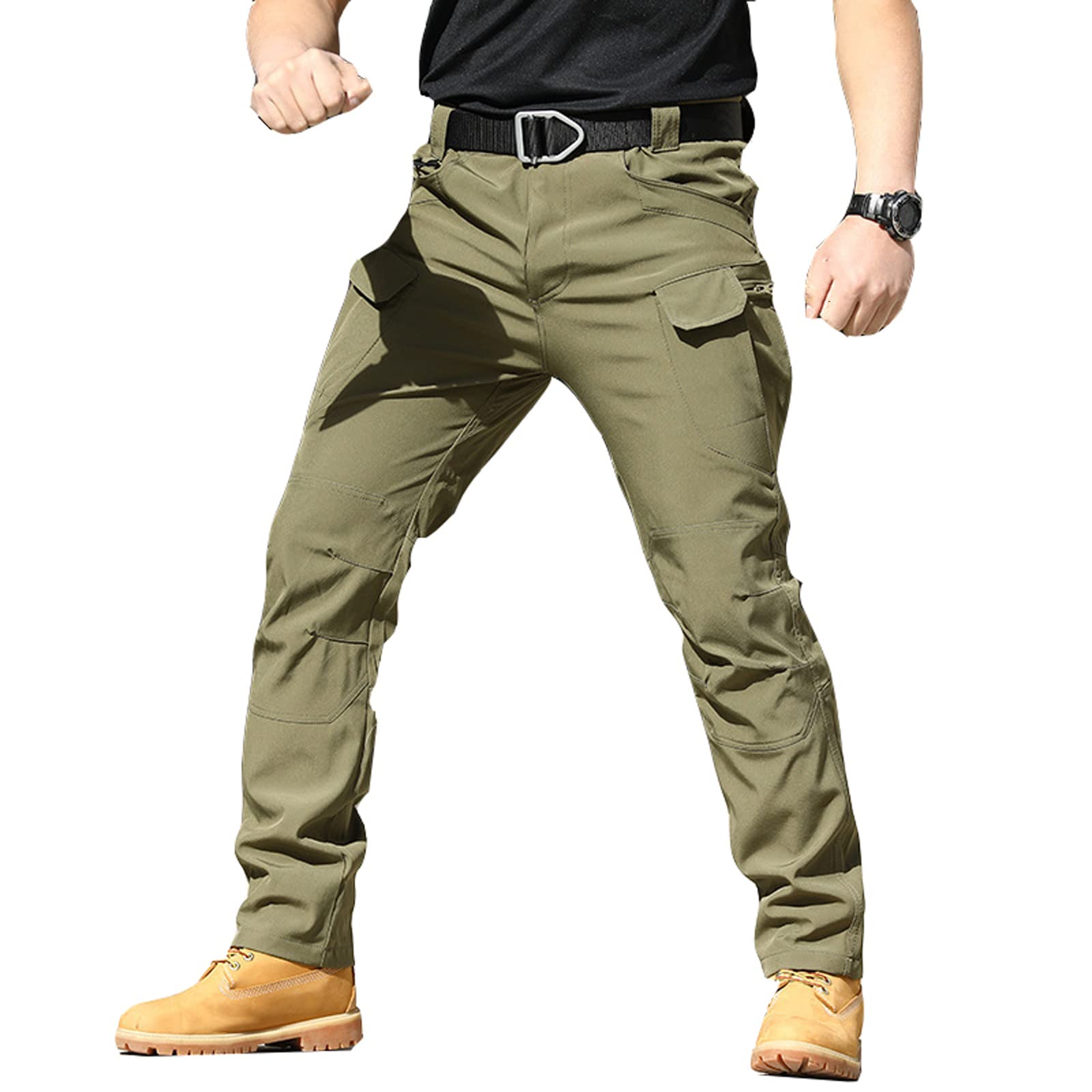 **Men's Tactical Waterproof Cargo Pants - Water-Resistant Stretch Hiking Trousers for Outdoor, Combat & Adventure - Perfect for Camping, Hunting & Military Use**