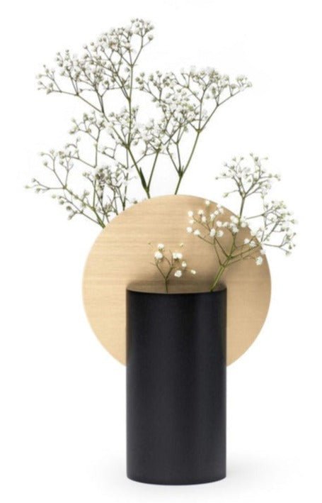 Noom Malevich Vase CS2 - Modern Geometric Ceramic Home Decor for Living Room, Bedroom & Office - Unique Art Vase for Flowers & Interior Design