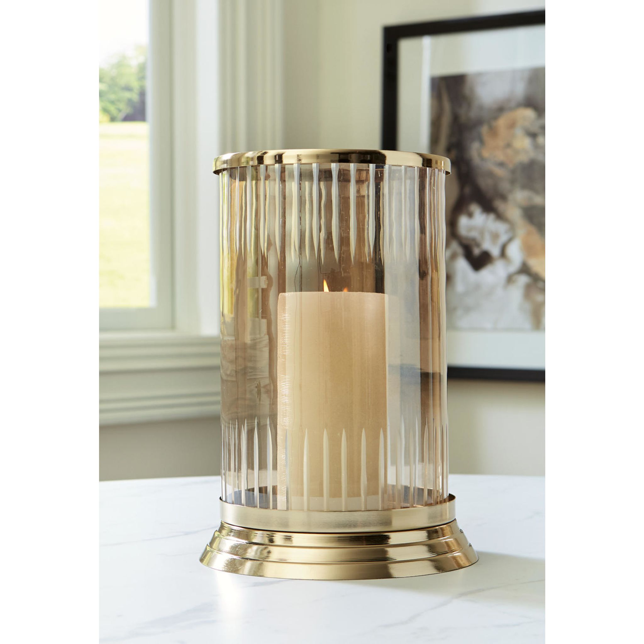 Aavinson Elegant Glass Candle Holder for Home Decor - Perfect for Wedding Centerpieces, Romantic Dinner Table Settings & Spa Relaxation