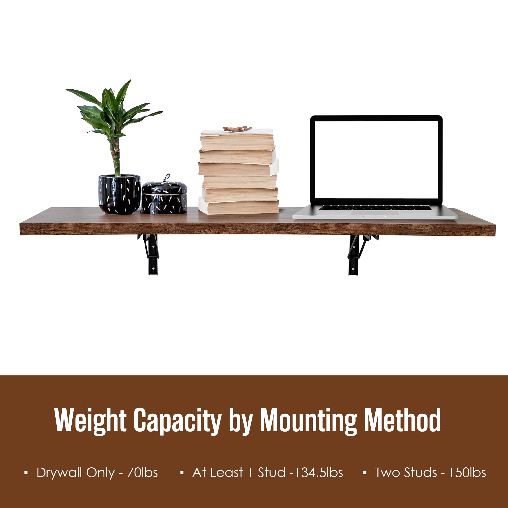 Foldable Wall Mounted Murphy Desk - Space Saving Floating Table for Laundry Folding, Home Office & Small Spaces | Perfect for Apartments, Dorms & Multi-Purpose Rooms