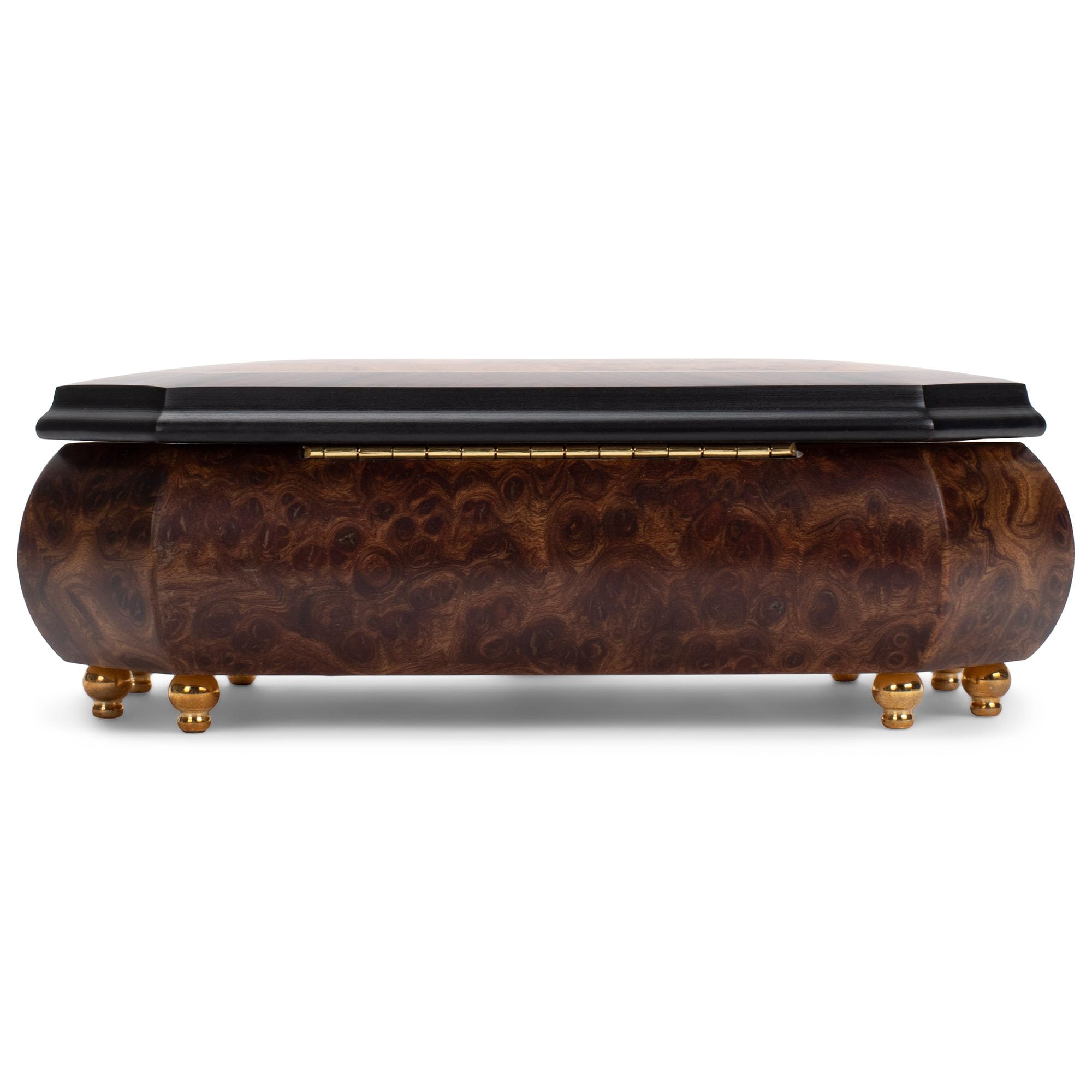 Elegant Matte Italian Inlaid Music Jewelry Box - Customizable Tune Options | Perfect for Gift Giving, Home Decor & Jewelry Storage