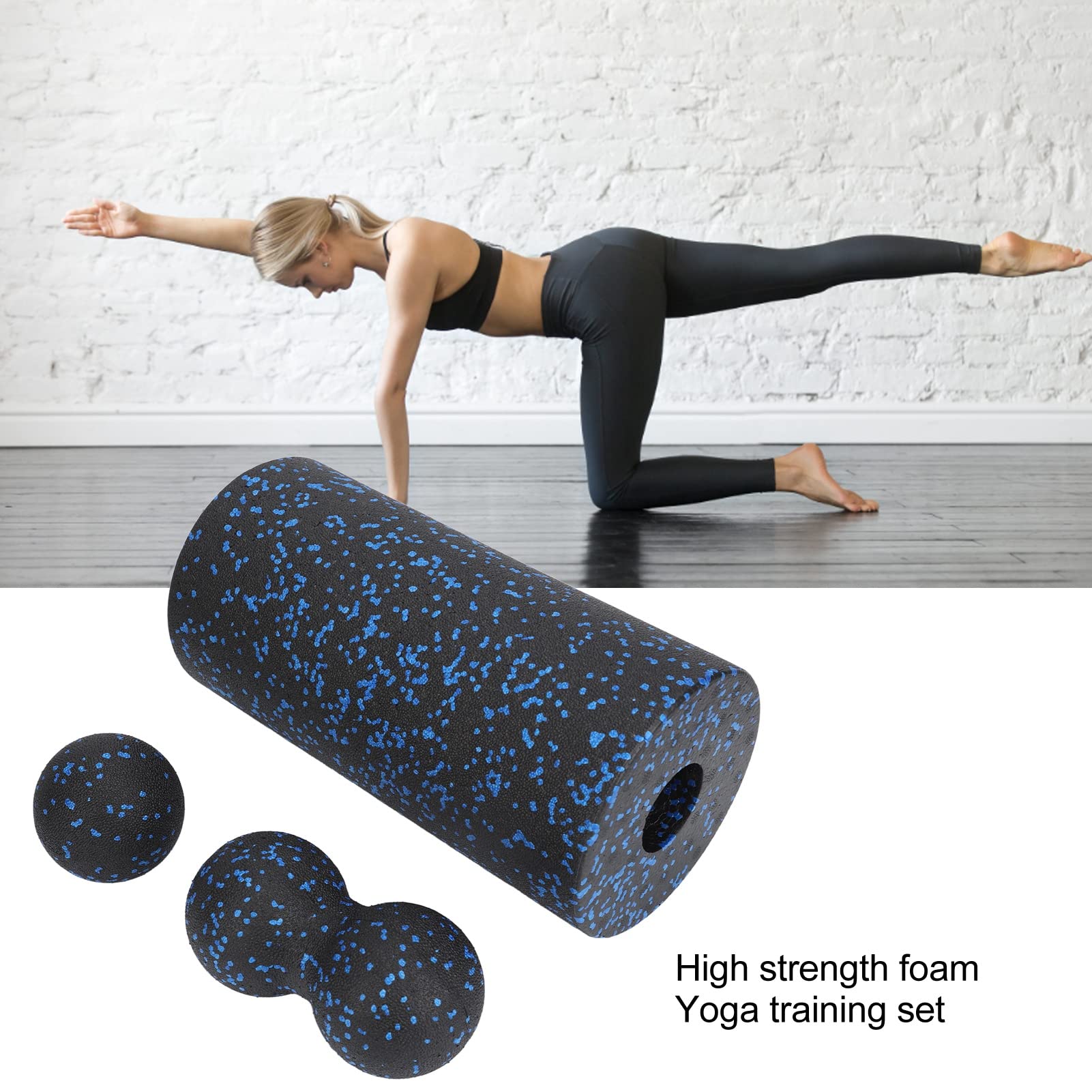 Premium Fascia Roller Set - Deep Tissue Muscle Massage Roller with Lacrosse Ball & Foam Roller for Myofascial Release, Pain Relief & Recovery - Perfect for Gym, Yoga & Post-Workout Recovery