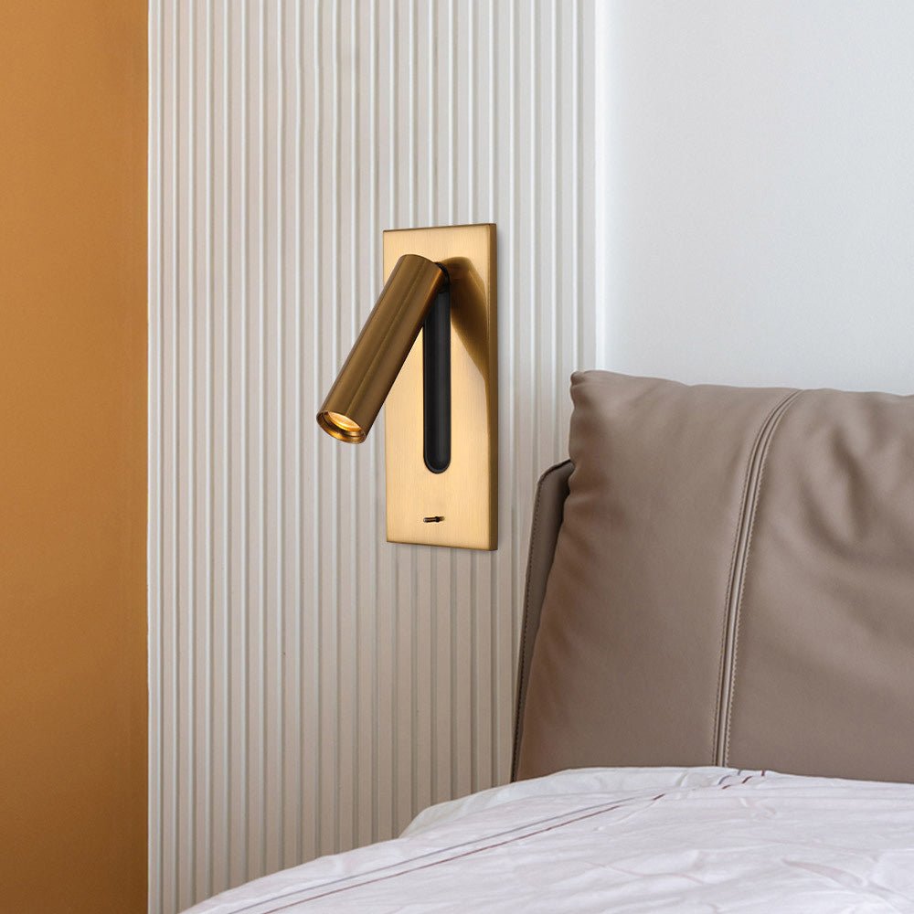 Stylish Axel Rotating Wall Sconce Light Fixture - Modern Adjustable Indoor/Outdoor Wall Lamp for Living Room, Bedroom, Porch & Patio Lighting