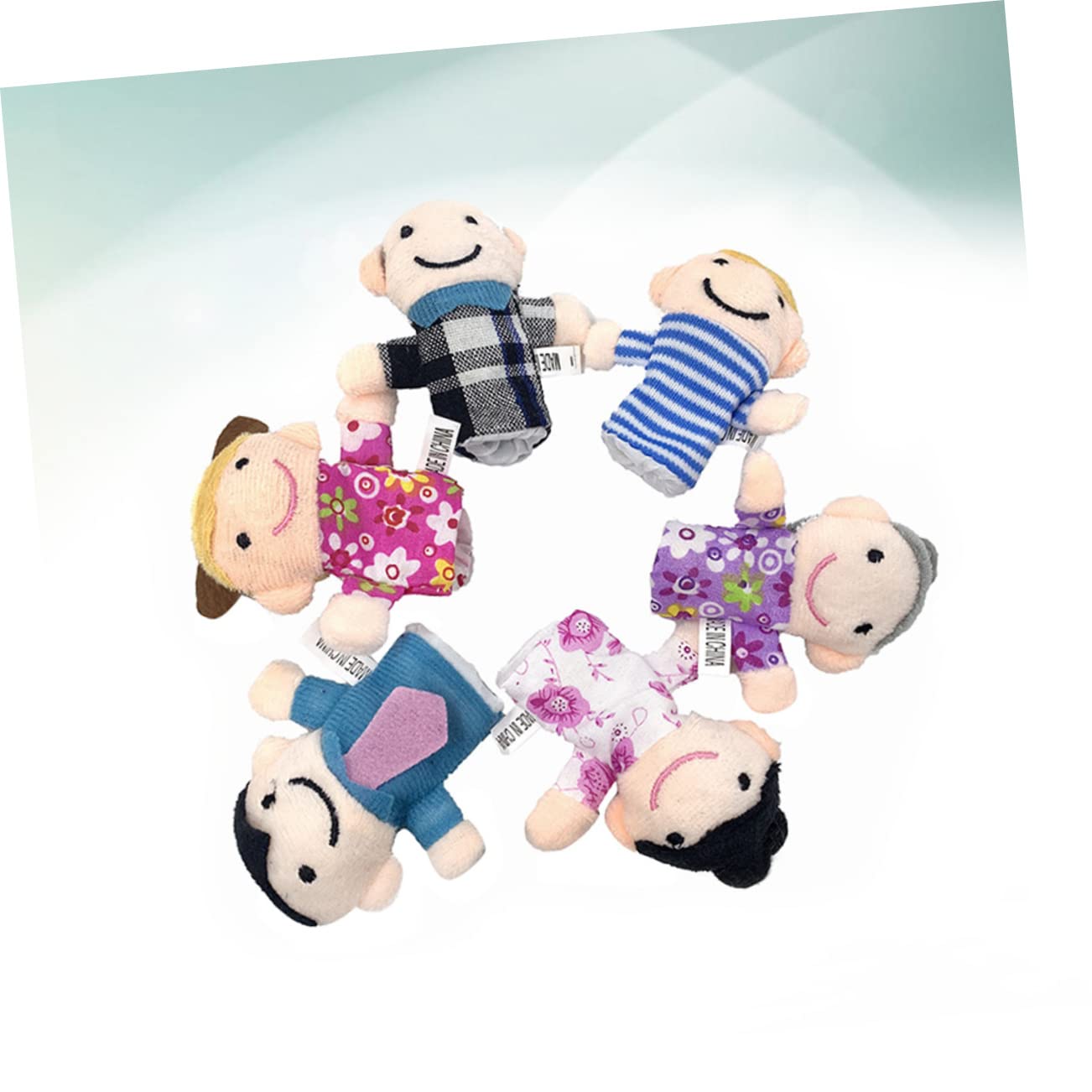 VICASKY 6-Piece Finger Puppet Set - Family & Animal Hand Puppets for Kids, Soft Plush Mini Stuffed Finger Puppets for Storytelling, Role Play & Early Learning (3 Sets) | Perfect for Preschool, Daycare & Home Playtime