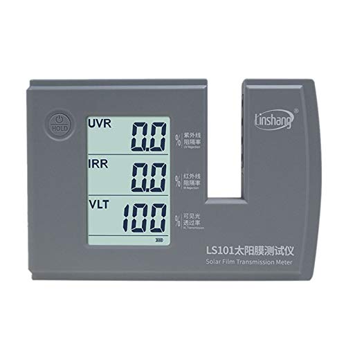 Professional LS101 Window Tint Meter - Solar Film Transmission Tester for UV, IR & VLT Measurement | Accurate UVR, IRR & Visible Light Testing for Car, Home & Office Window Tinting