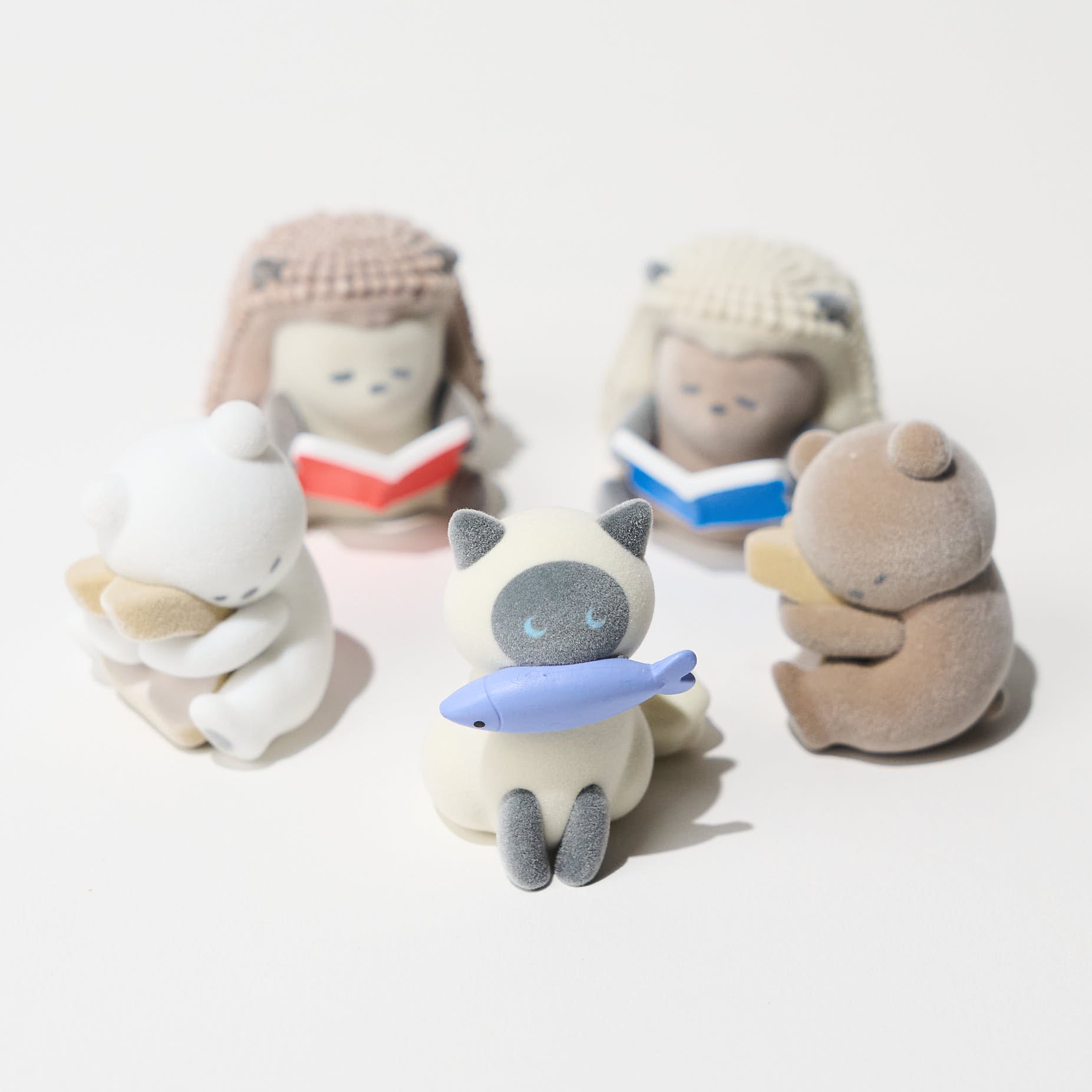 Flocked Mascot Gacha Capsule Toy - Cute Collectible Figure for Display & Gift (Perfect for Anime Fans, Desk Decor, and Prize Machines)
