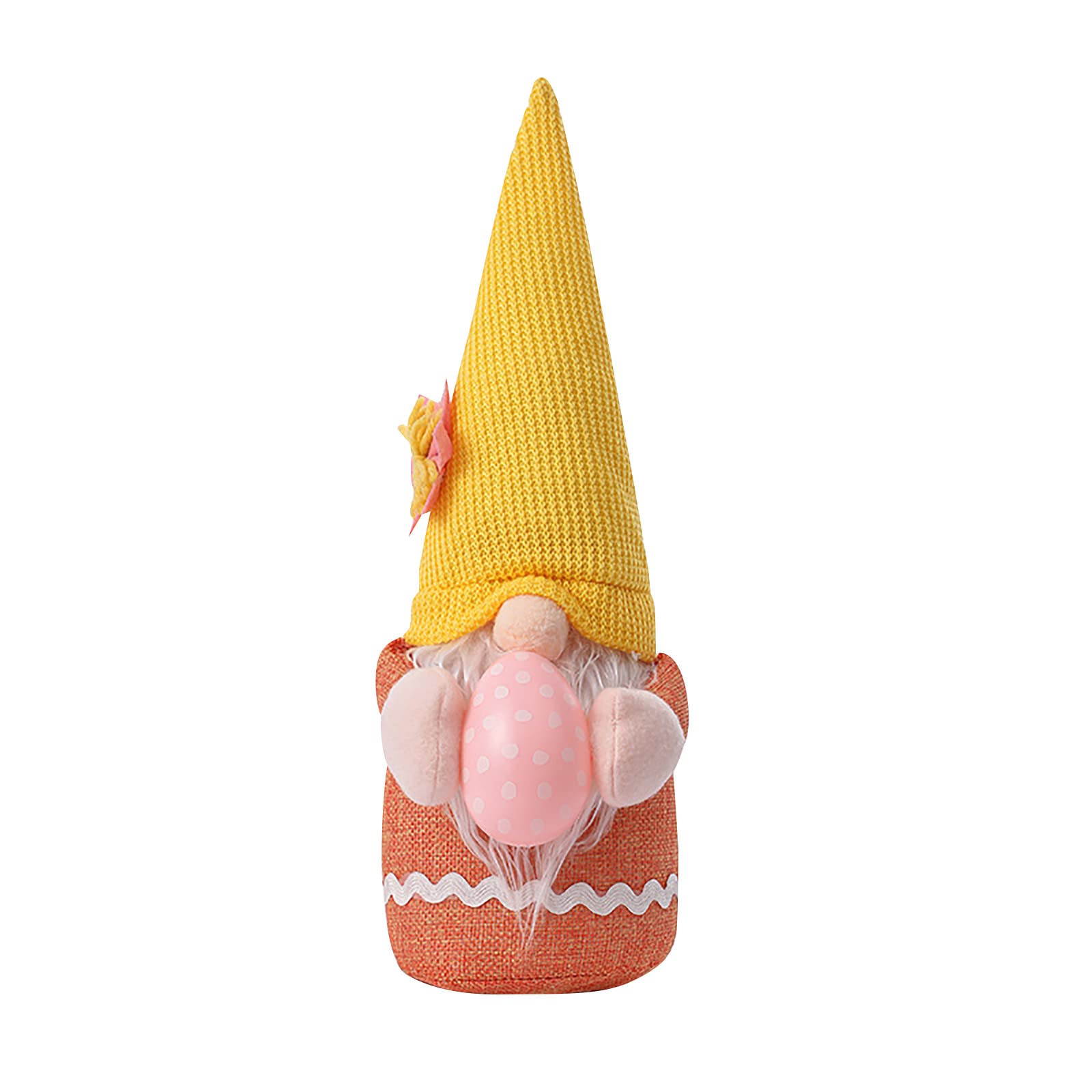 Easter Bunny Gnome Decor - Cute Rabbit Stuffed Animal Faceless Doll Farmhouse Desktop Ornament for Spring Home Decor | Perfect for Easter Gifts, Table Centerpieces & Seasonal Shelf Displays