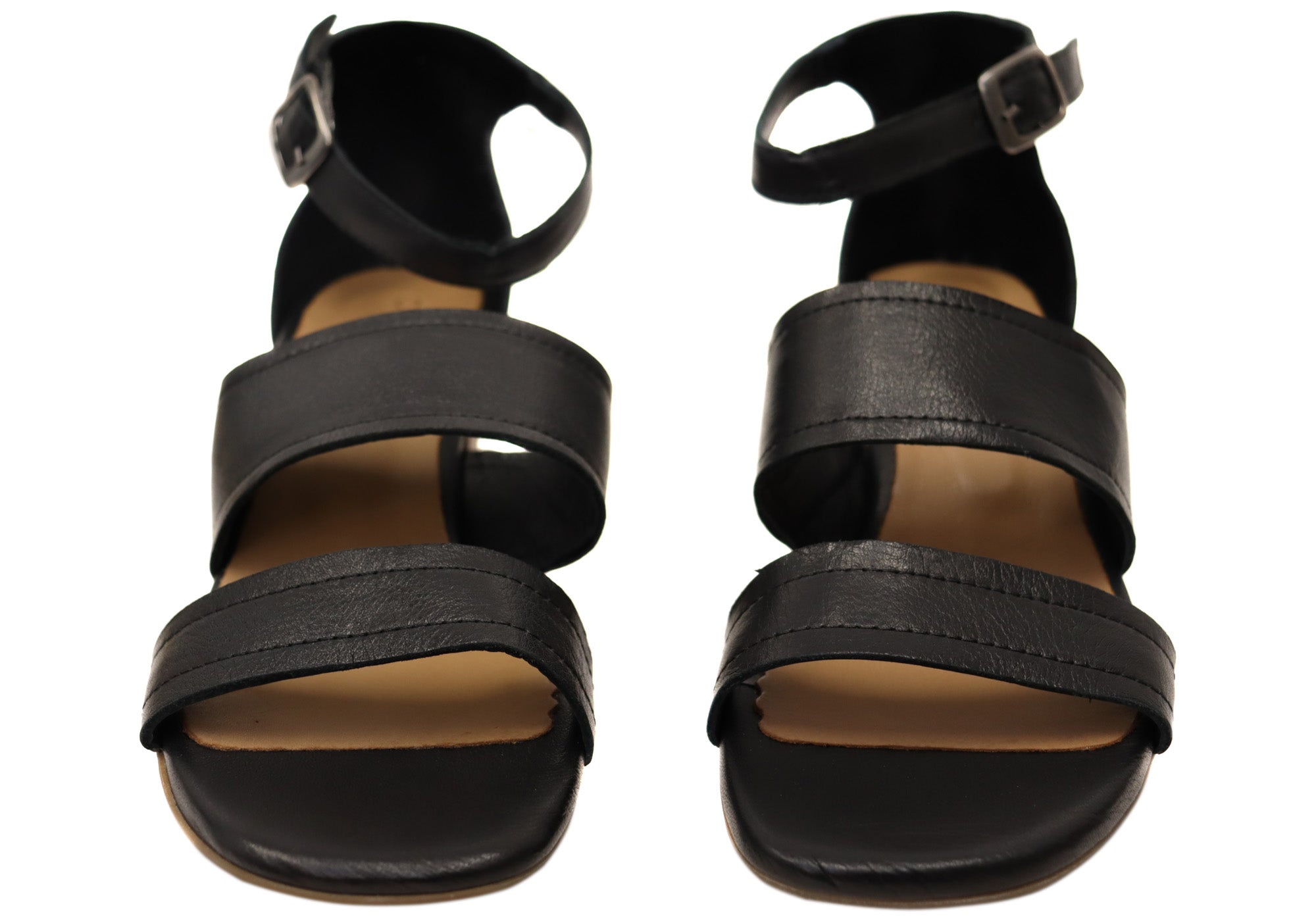 Orizonte Brisbane Women's European Leather Mid Heel Comfortable Sandals - Stylish & Supportive for Work, Date Night & Summer Outings