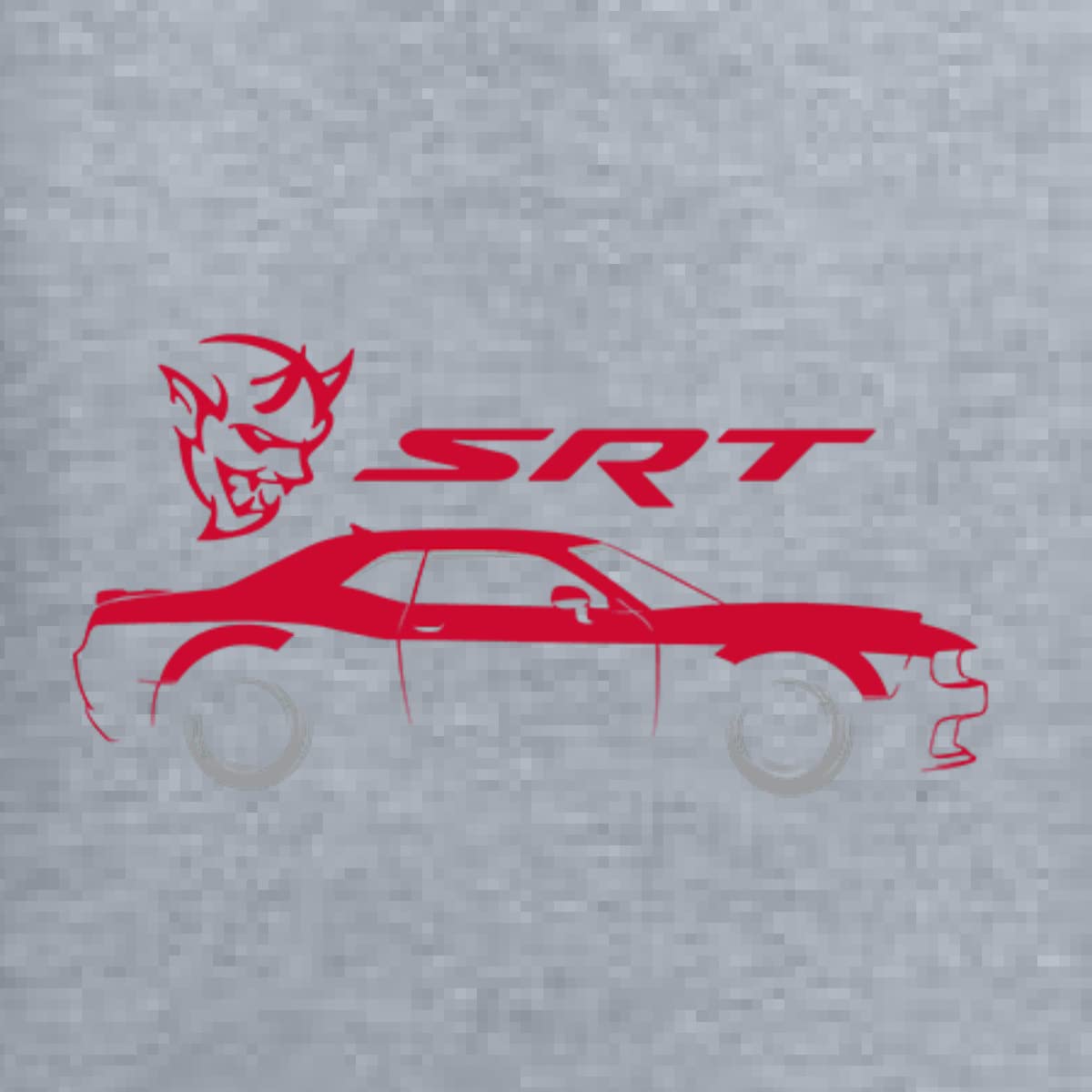 Wild Bobby SRT Silhouette Graphic Sweatshirt | Street Racing Viper Cars & Trucks Unisex Crewneck | Perfect for Car Enthusiasts & Racing Fans