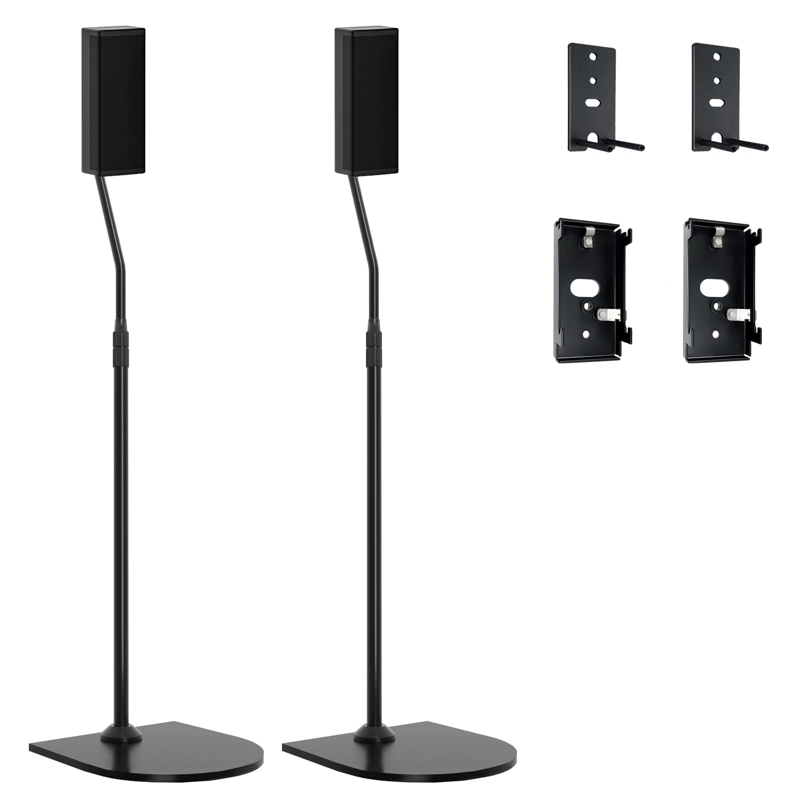 Bose Speaker Stand UFS-20 - Height Adjustable with SlideConnect Bracket - Compatible with Bose Surround Speakers, Lifestyle 650, CineMate GS II - Perfect for Home Theater & Music Listening Setup