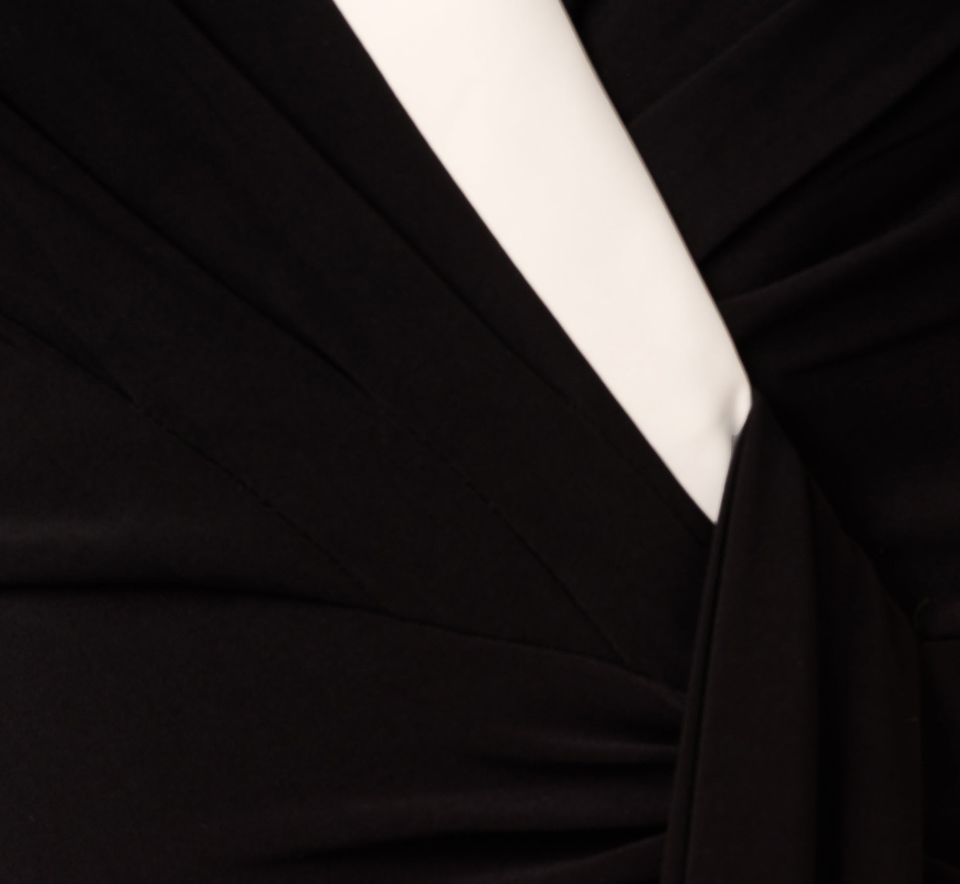 Black & Ivory Shawl Collar Jersey Gown - Soft Stretch Lounge Dress for Women | Perfect for Home Relaxation, Spa Days & Cozy Evenings