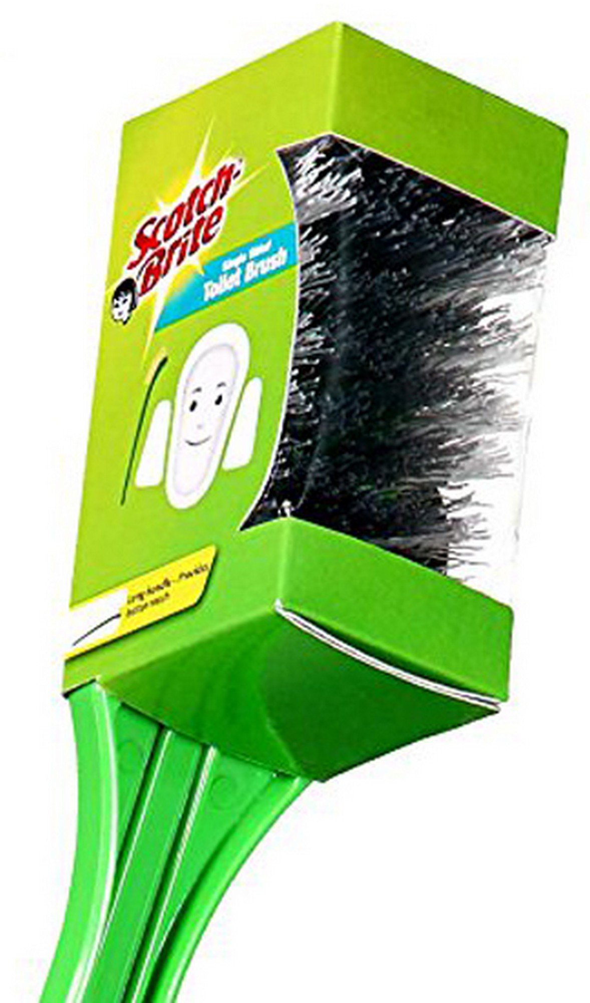Scotch-Brite Single-Sided Toilet Brush with Durable Handle - Heavy Duty Bathroom Cleaning Tool for Stubborn Stains, Ideal for Home, Apartment & RV Use