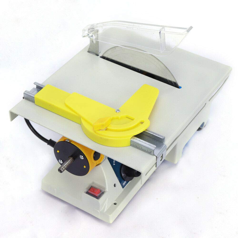 750W 110V Mini Precision Table Saw - Woodworking Cutting, Polishing & Carving Machine for DIY Projects - Compact Wood Cutter & Grinder for Home Workshop, Crafting and Wood Art Creation