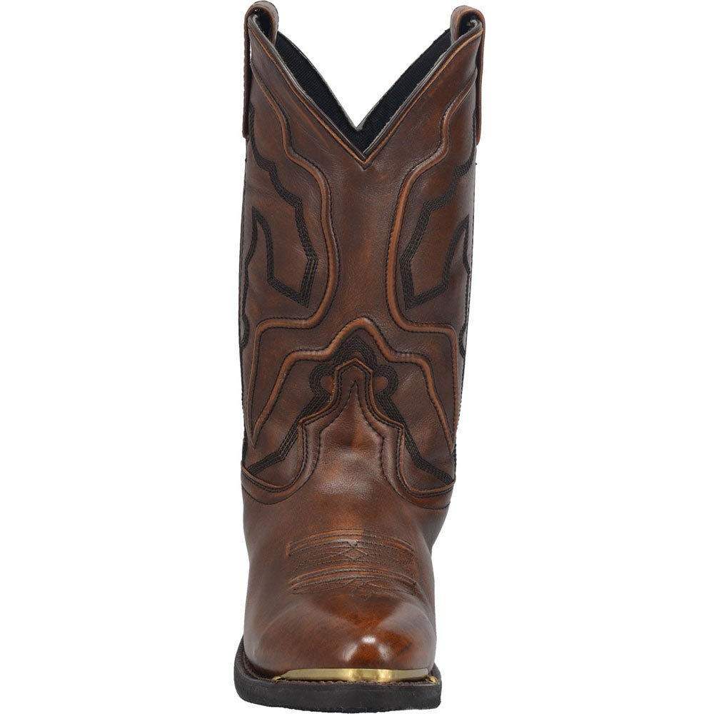 Laredo Dan Post Black Atlas Men's Round Toe Western Boots 68620 - Durable Cowboy Boots for Country Dancing, Rodeo & Casual Wear