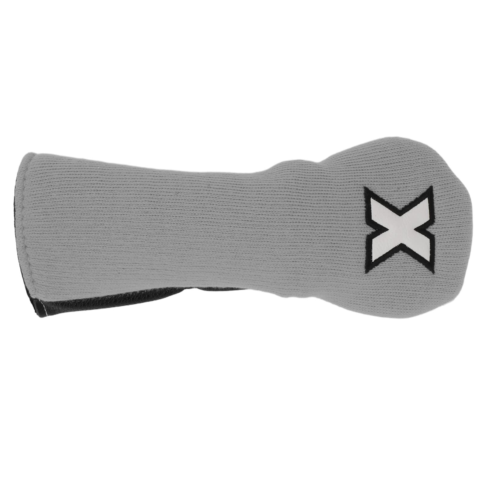 Premium Golf Club Head Covers - 8.9x3.7in Leather & Fabric Hybrid Wood Covers with X Pattern Design for Men & Women | Ideal for Driving Range Practice, Course Play & Club Protection