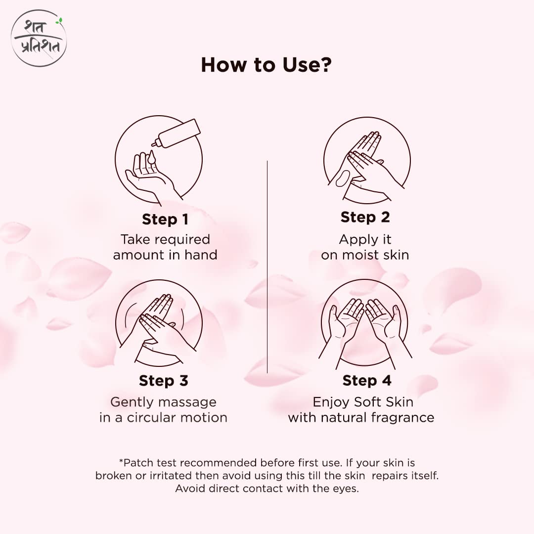 Natural Body Moisturizing Lotion with Rose & Vetiver Essential Oil | Chemical-Free, Hydrating Dry Skin Care | Suitable for All Skin Types | 200ml | Perfect for Daily Hydration & Nighttime Skin Repair
