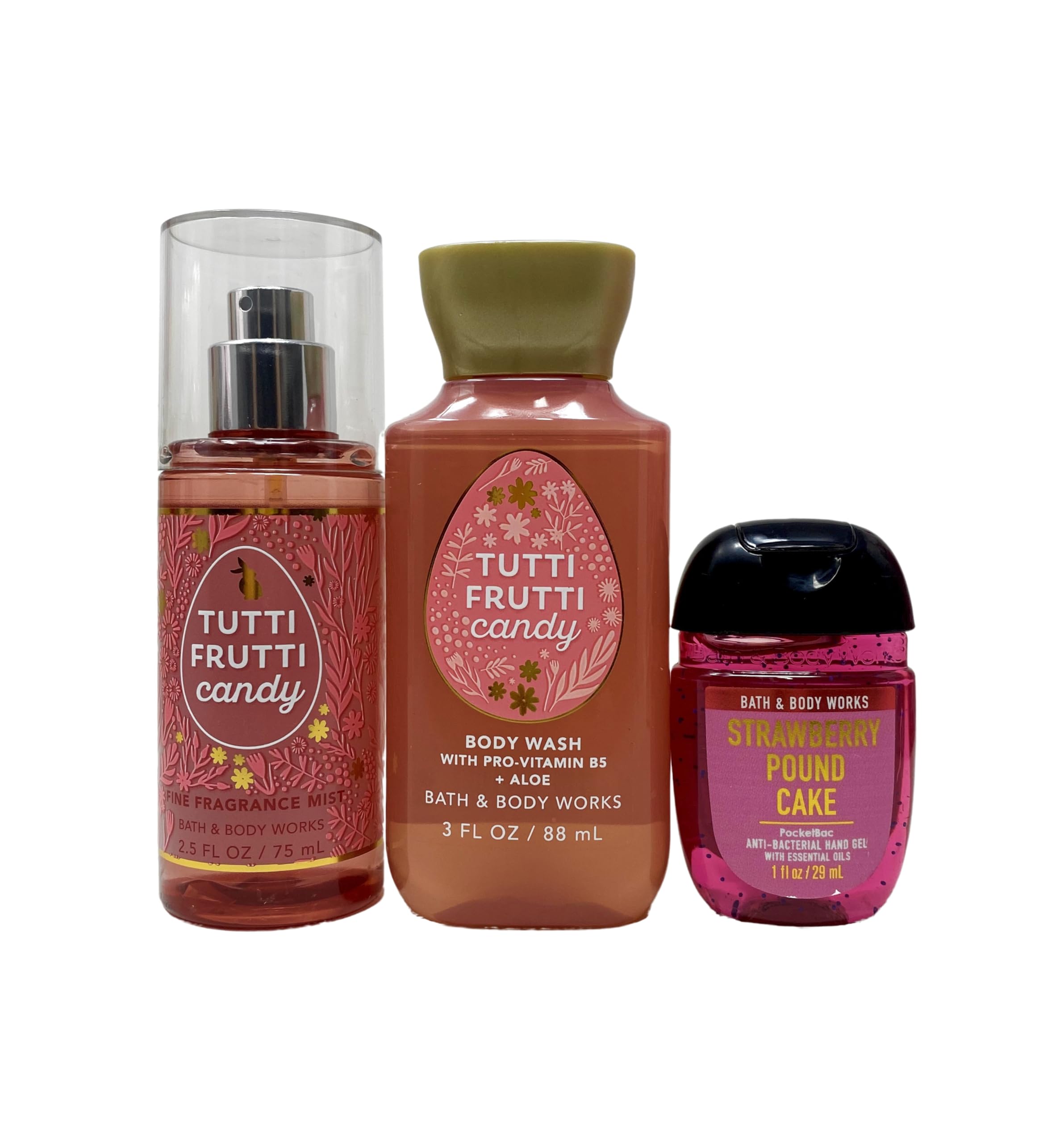 Bath & Body Works Some Bunny Loves You Mini Gift Set - Fragrance Mist, Body Wash & Hand Sanitizer - Perfect for Easter Gifts, Birthday Presents & Self-Care Pampering