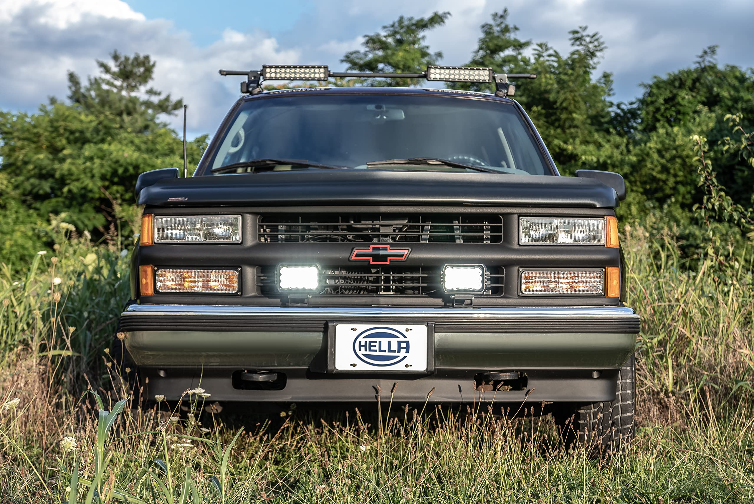 Hella ValueFit 450 LED Series - Universal Off-Road LED Driving Light Kit for Pickup Trucks, ATV, SUV, 4x4, Jeep, Tractors - Waterproof & Durable for Night Driving, Off-Roading, Camping & Work Sites