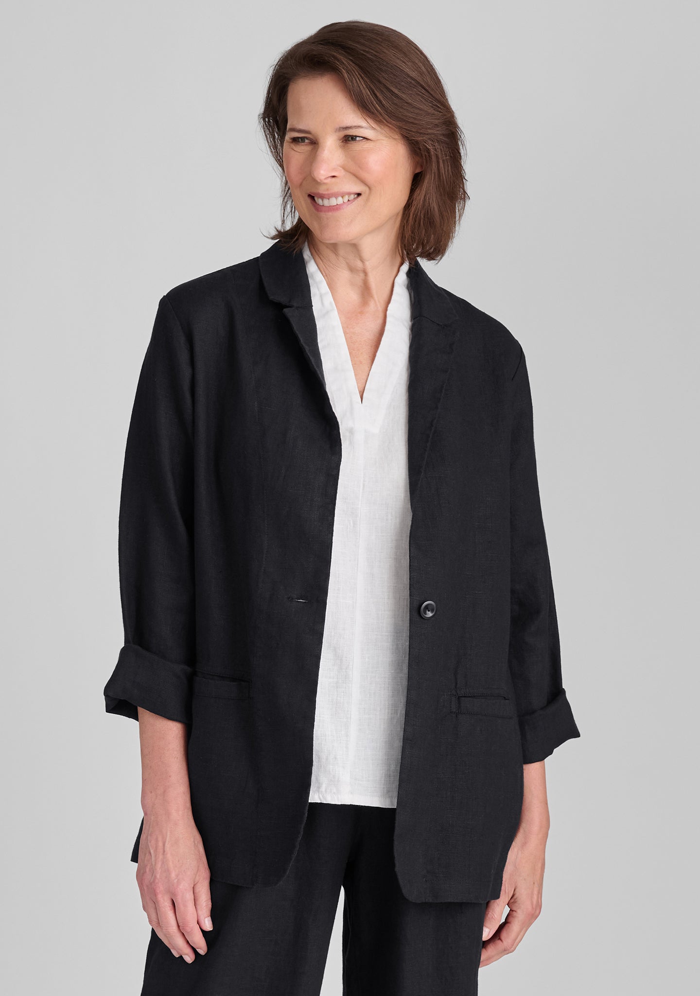Kate's Blazer - Premium Linen Jacket for Women | Office Wear, Business Casual & Spring Outfits | Lightweight & Breathable Summer Blazer
