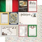 Italy Travel Scrapbook Paper 12x12 Inch - Double-Sided Decorative Paper for Journaling, Scrapbooking & DIY Crafts - Perfect for Travel Memories, Photo Albums & Creative Projects