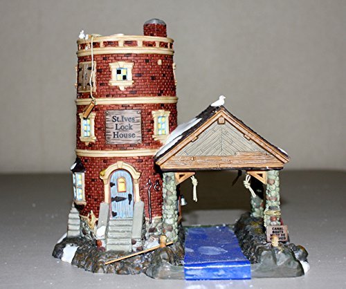 Department 56 St. Ives Lock House Collectible Village Building - Christmas Village Display, Holiday Home Decor, Winter Wonderland Scene