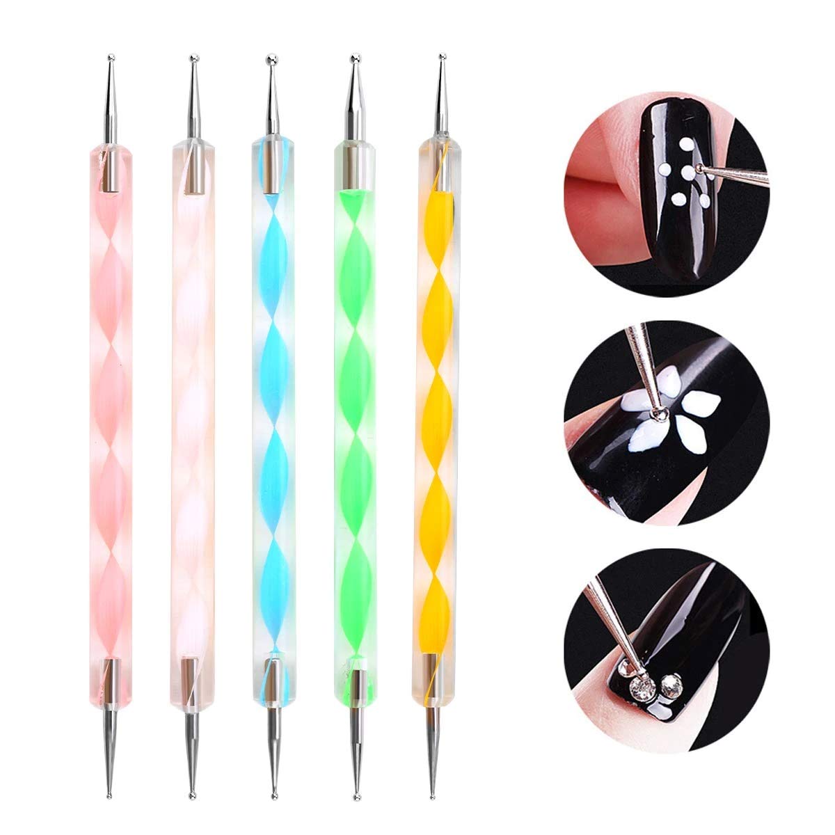 **Trexee 55-Piece 3D Nail Art Kit with Nail Art Pens, Brushes, Polish, Striping Tapes & Stickers – Professional Nail Design Set for DIY Manicure, Salon & Home Use**