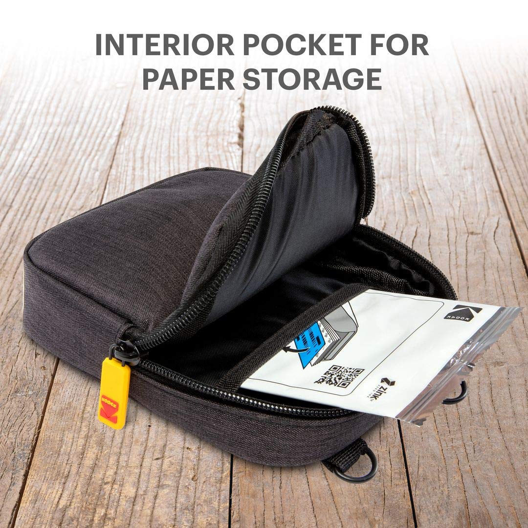 Kodak Classic Instant Camera Soft Case - Durable Black Zink Camera Cover for Travel, Parties & Everyday Use
