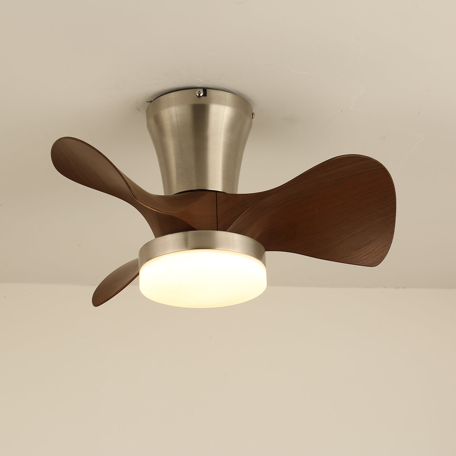 Arvento Modern Ceiling Fan with LED Light - Energy Efficient, Quiet, Remote Control - Perfect for Bedroom, Living Room, and Outdoor Patio