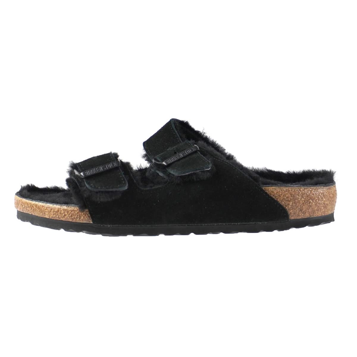 Birkenstock Arizona Men's Sandals Size 43 - Comfortable Black Leather Footbed Sandals for Walking, Travel & Casual Wear