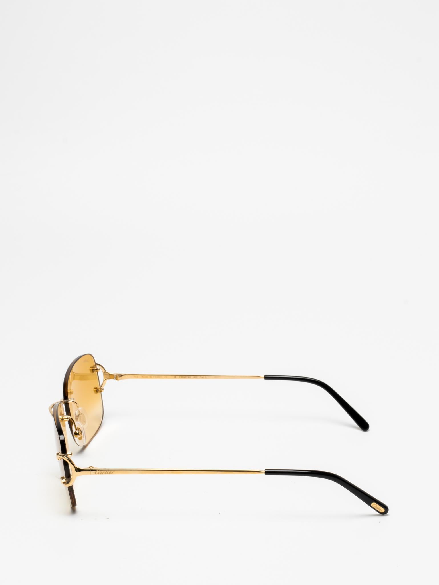 Cartier CT0011RS 002 C Décor Sunglasses - Luxury Designer Shades for Women & Men - Perfect for Beach, Driving & Outdoor Activities