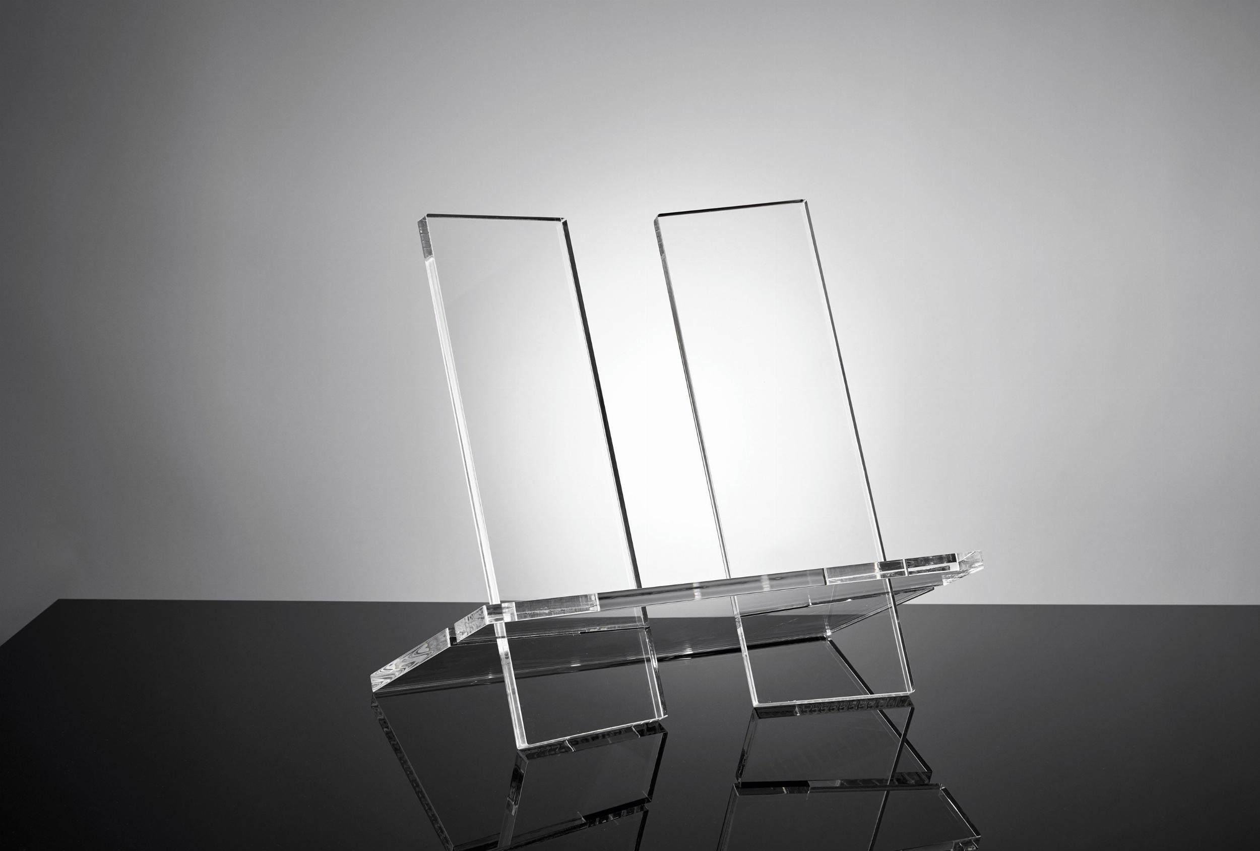 Extra Large Clear Bookstand - Adjustable Reading Holder for Books, Tablets & Cookbooks - Perfect for Home, Office & Kitchen Use
