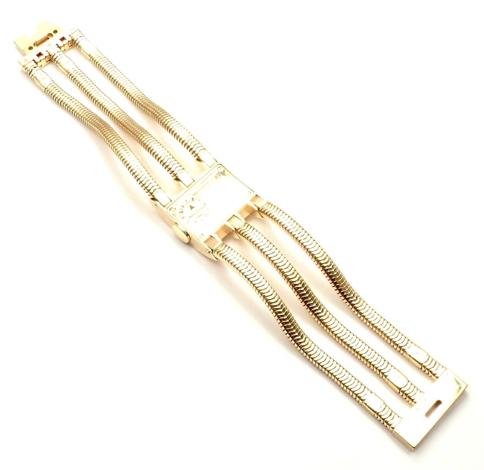 Authentic Van Cleef & Arpels 18k Gold Diamond Liane Bracelet Watch - Luxury Women's Jewelry for Special Occasions & Gifts