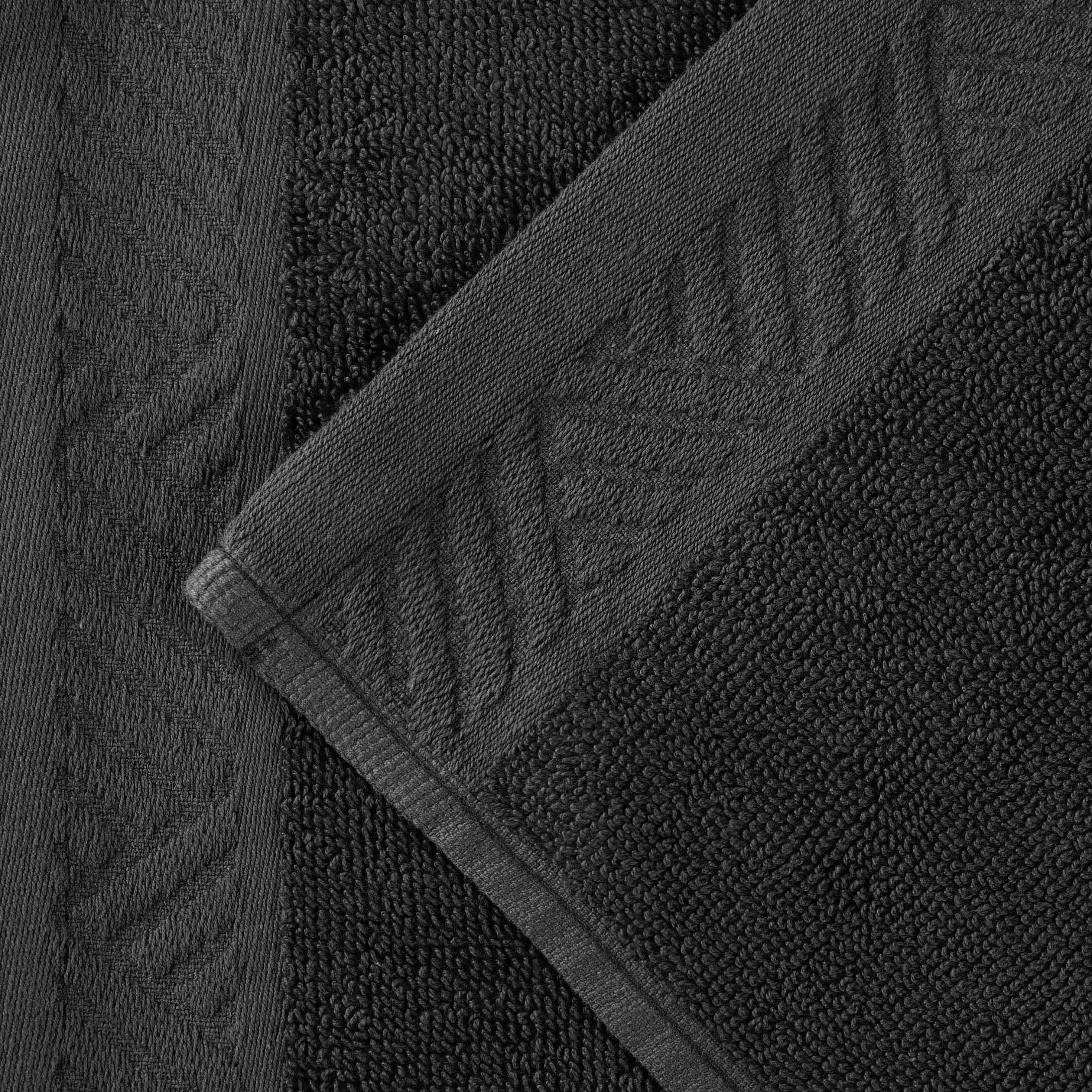 Luxury 6-Piece Egyptian Cotton Towel Set - Basketweave Jacquard & Solid Design - Ultra Soft & Absorbent Bath Towels for Spa, Hotel, or Home Use