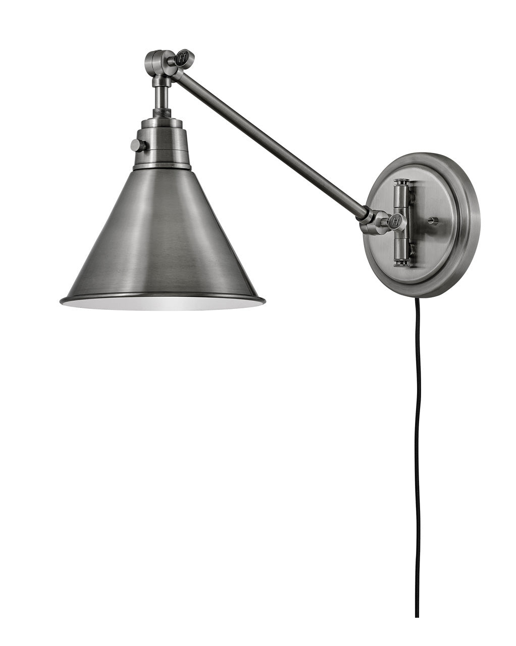 Briley Arm Sconce Wall Light - Modern Adjustable Wall Mounted Lighting Fixture for Bedroom, Living Room & Hallway Decor