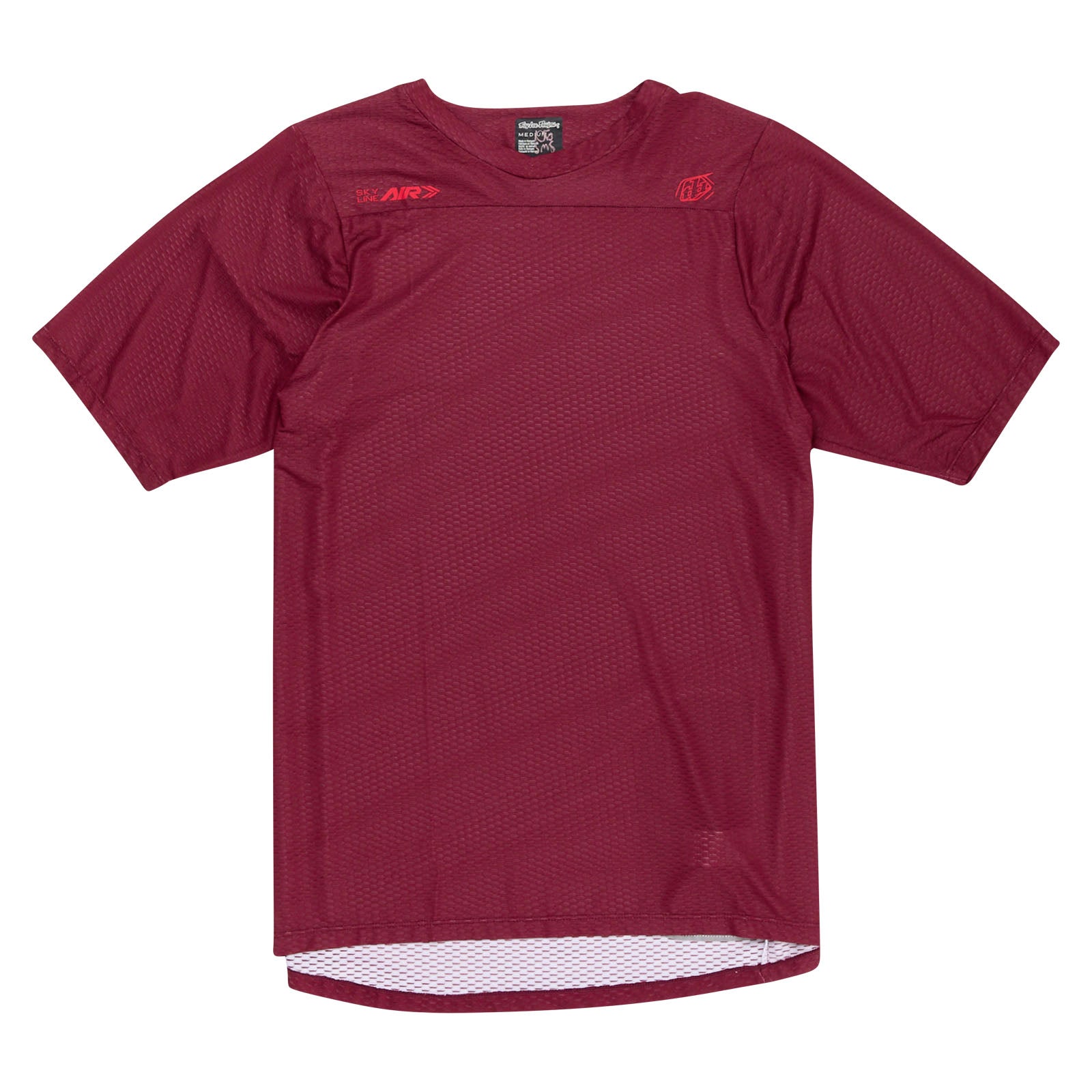 Skyline Air Short Sleeve Jersey Mono Oxblood - Breathable Performance Shirt for Running, Cycling & Outdoor Sports | Men's Athletic Tee